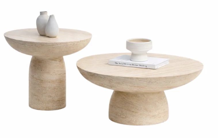 Yukon Travertine Table Set